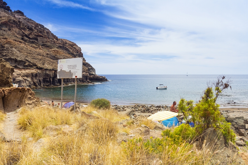 Tirita&ntilde;a beach in south Gran Canaria