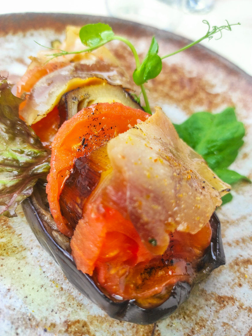 The excellent food at the Casa Rom&aacute;ntica Restaurant in the Agaete Valley